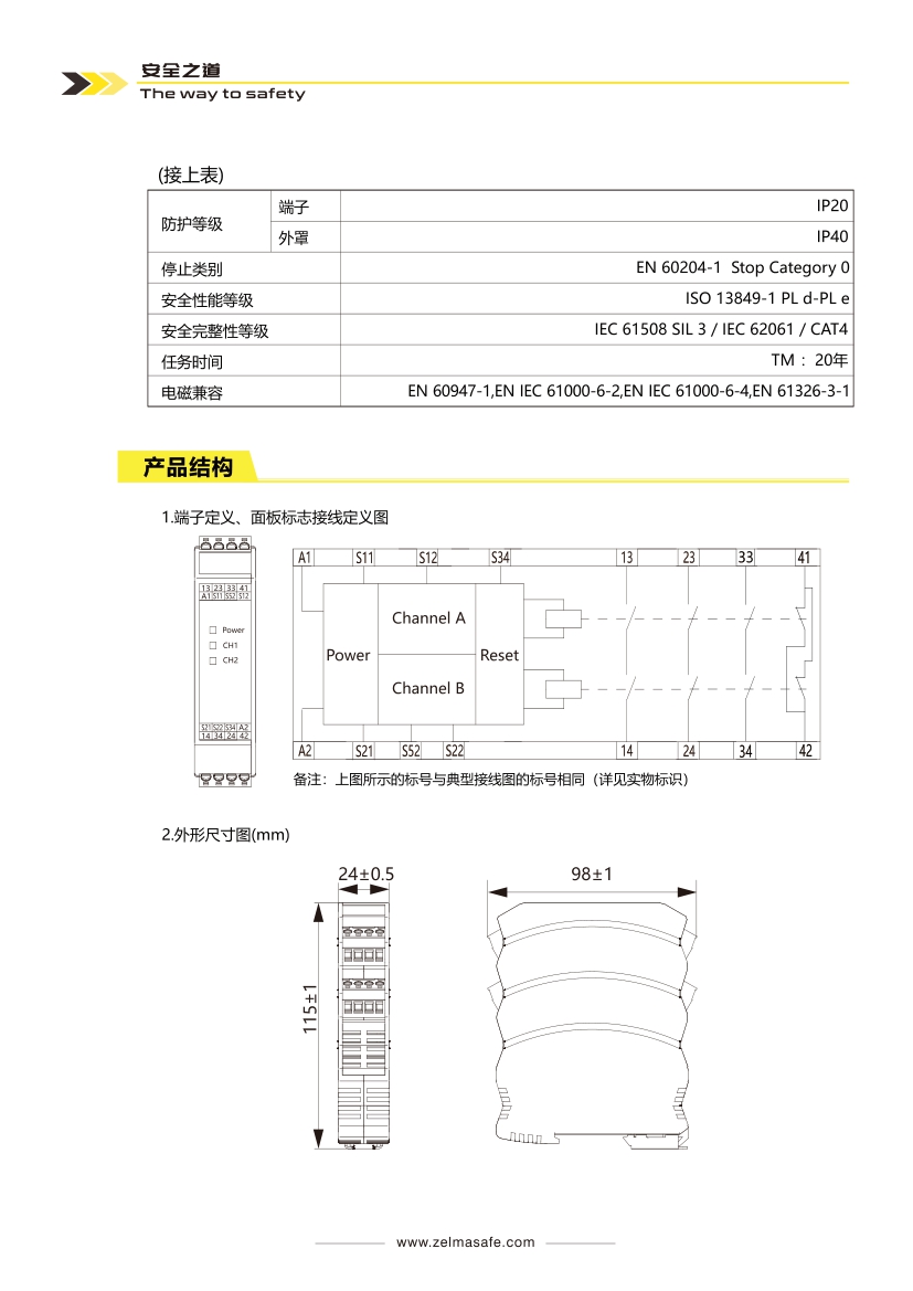 ZLM-A32.N-2安全继电器(图3)