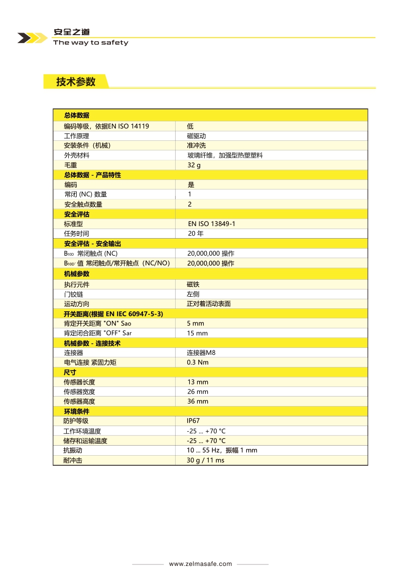 ZLM-CK-210安全磁感应开关(图2)