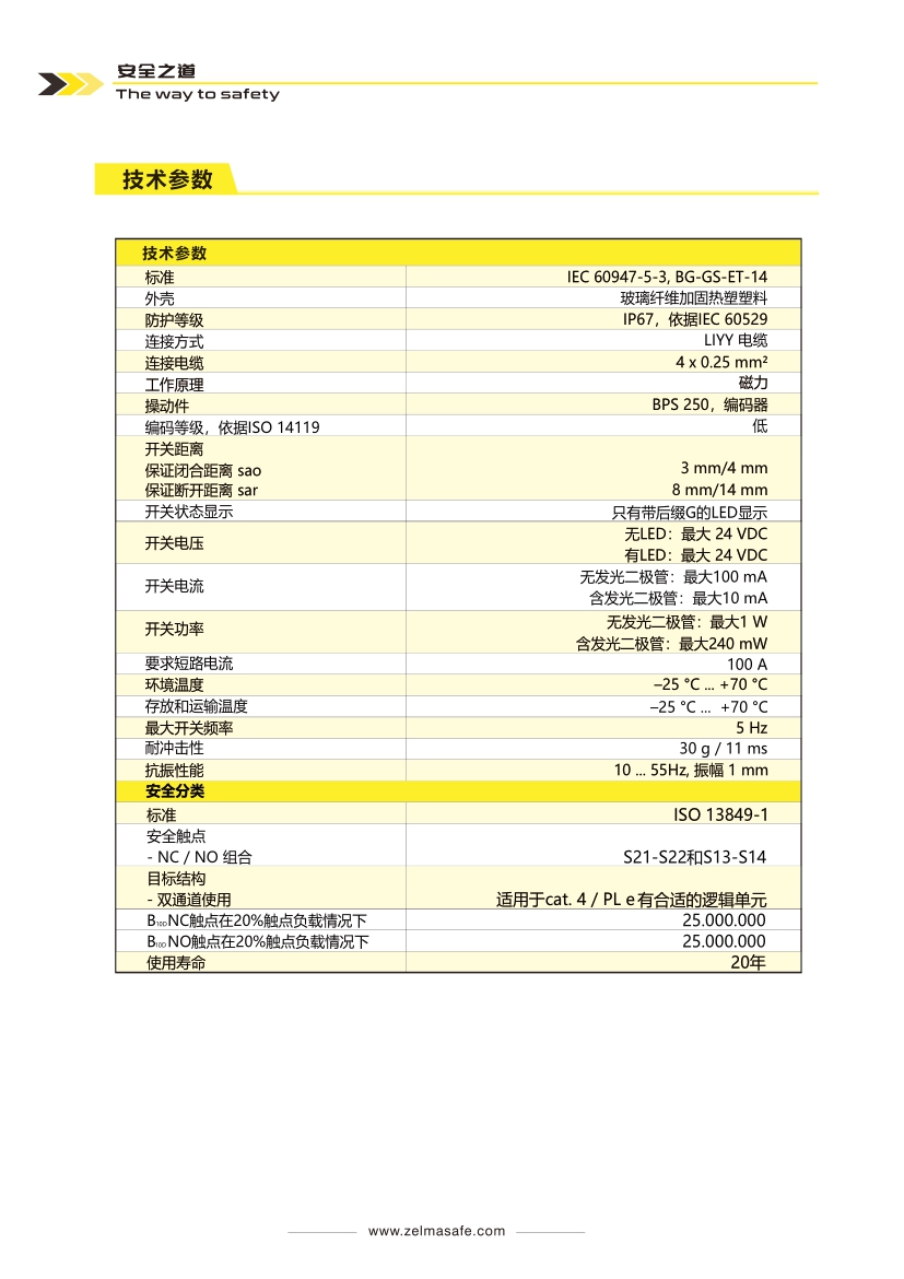 ZLM-CK-220安全磁感应开关(图2)